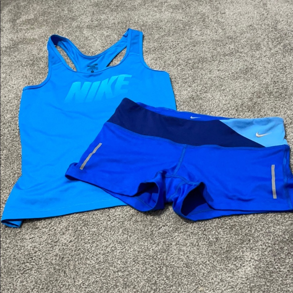 Nike tank top AND short/spandex